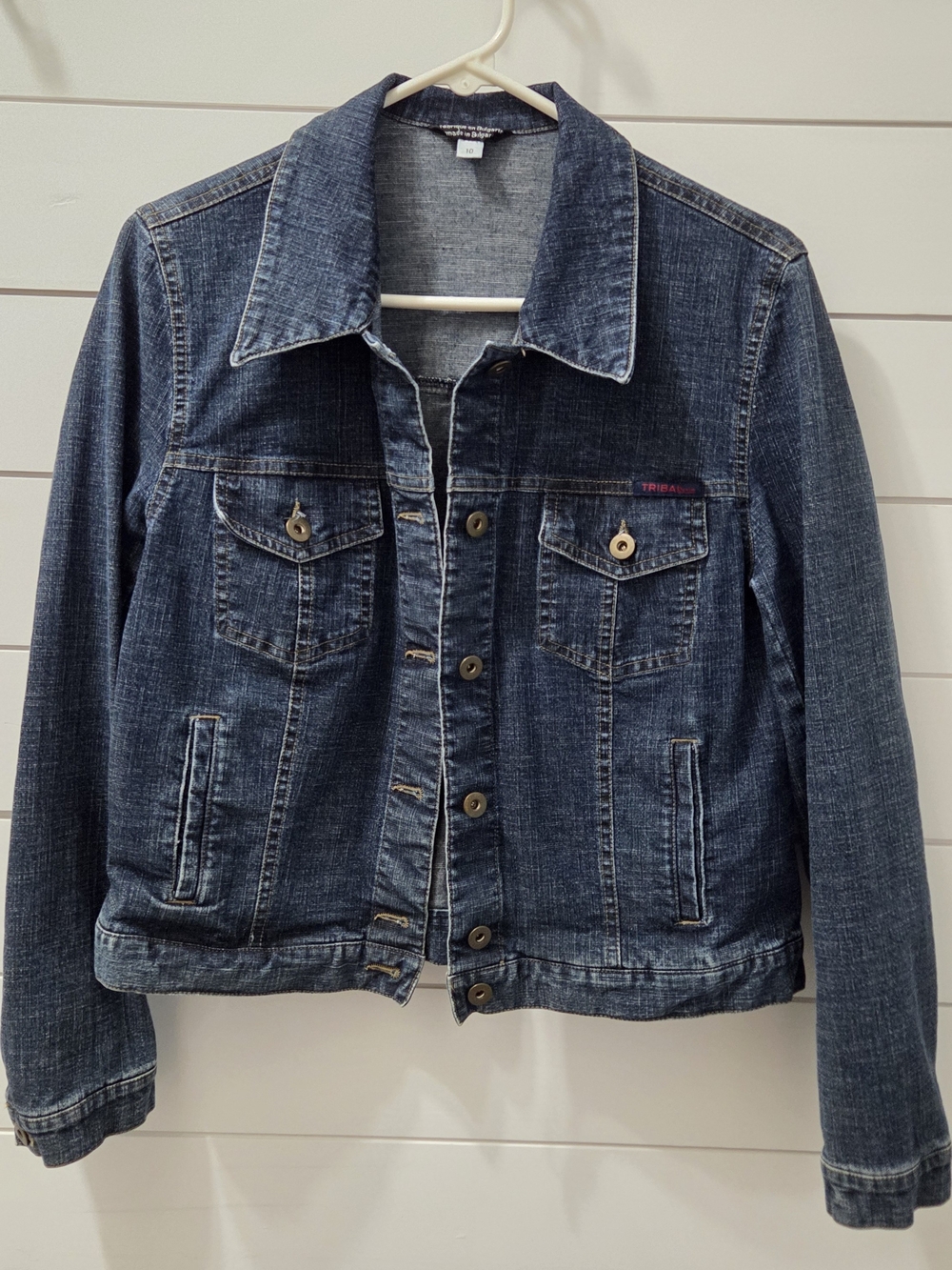 Tribal Dark Blue Denim Jean Jacket for Women